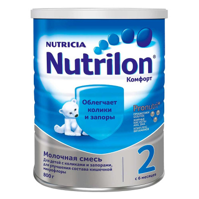 Сухая молочная смесь Nutrilon Комфорт 2 800 г 1